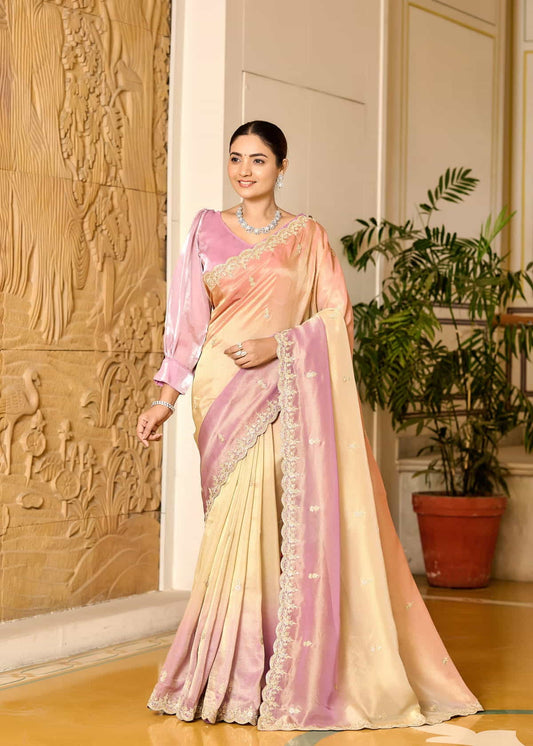 Crush Tissue Saree – A Timeless Statement of Elegance