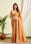 Regal Mustard Upada Silk Saree – A Blend of Heritage and Glamour